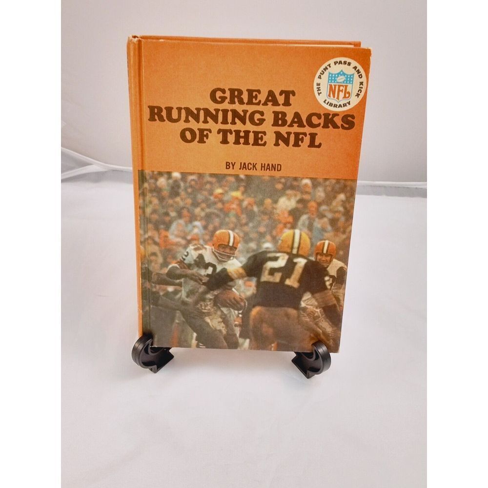 1966 "Great Running Backs Of The NFL" Book By Jack Hand, Random House-Jim Brown